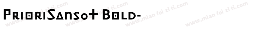 PrioriSans0T Bold字体转换